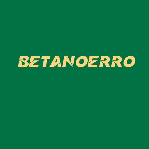 Logo da BETANOERRO